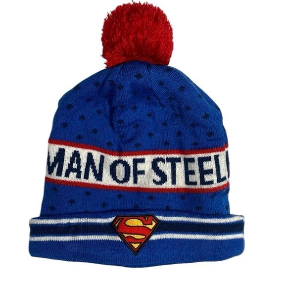 H&M Superman Man of Steel Beanie Knit Hat - Picture 1 of 5